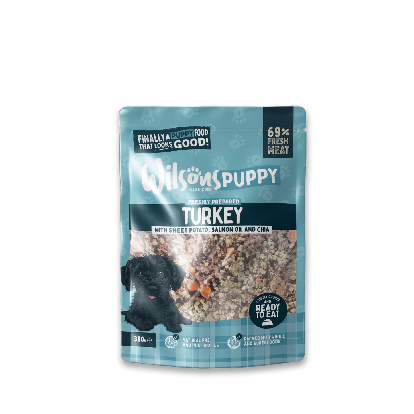 Wilsons Wet Dog Food: Fresh Puppy Turkey 380g