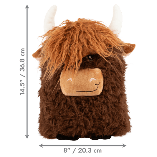 KONG Comfort Jumbo Highland Cow Brown Extra Large