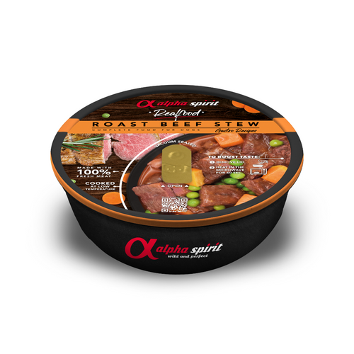 Alpha Spirit Dog Food: Realfood Roast Beef Stew 280g