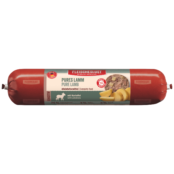 Fleischeslust Wet Dog Food: Sensitive Pure Lamb with Potato