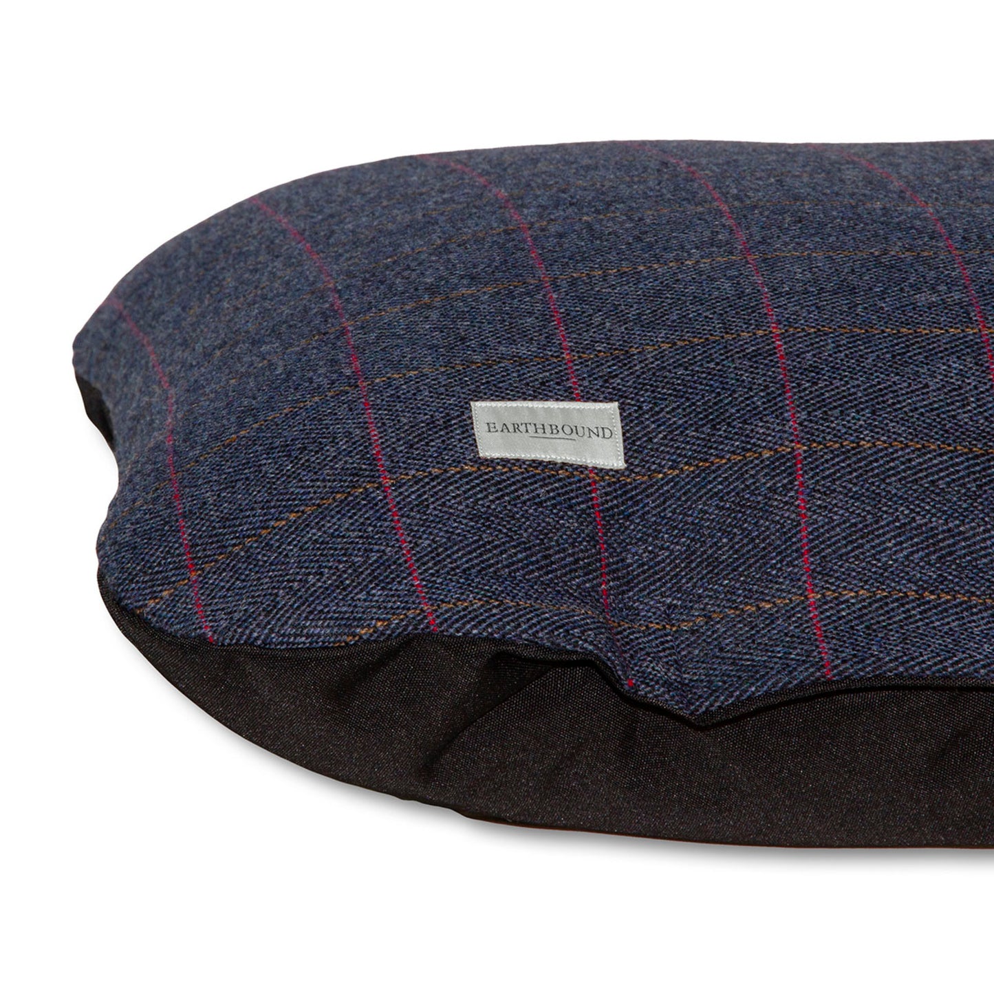 Earthbound Flat Cushion Tweed Navy
