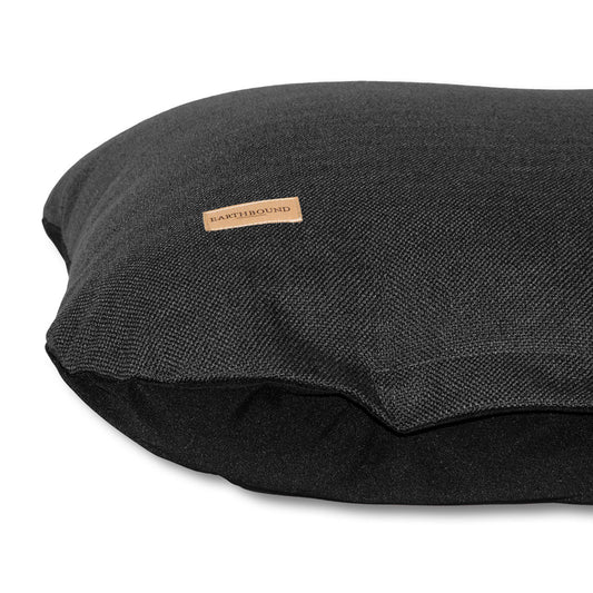 Earthbound Flat Cushion Weaved Charcoal
