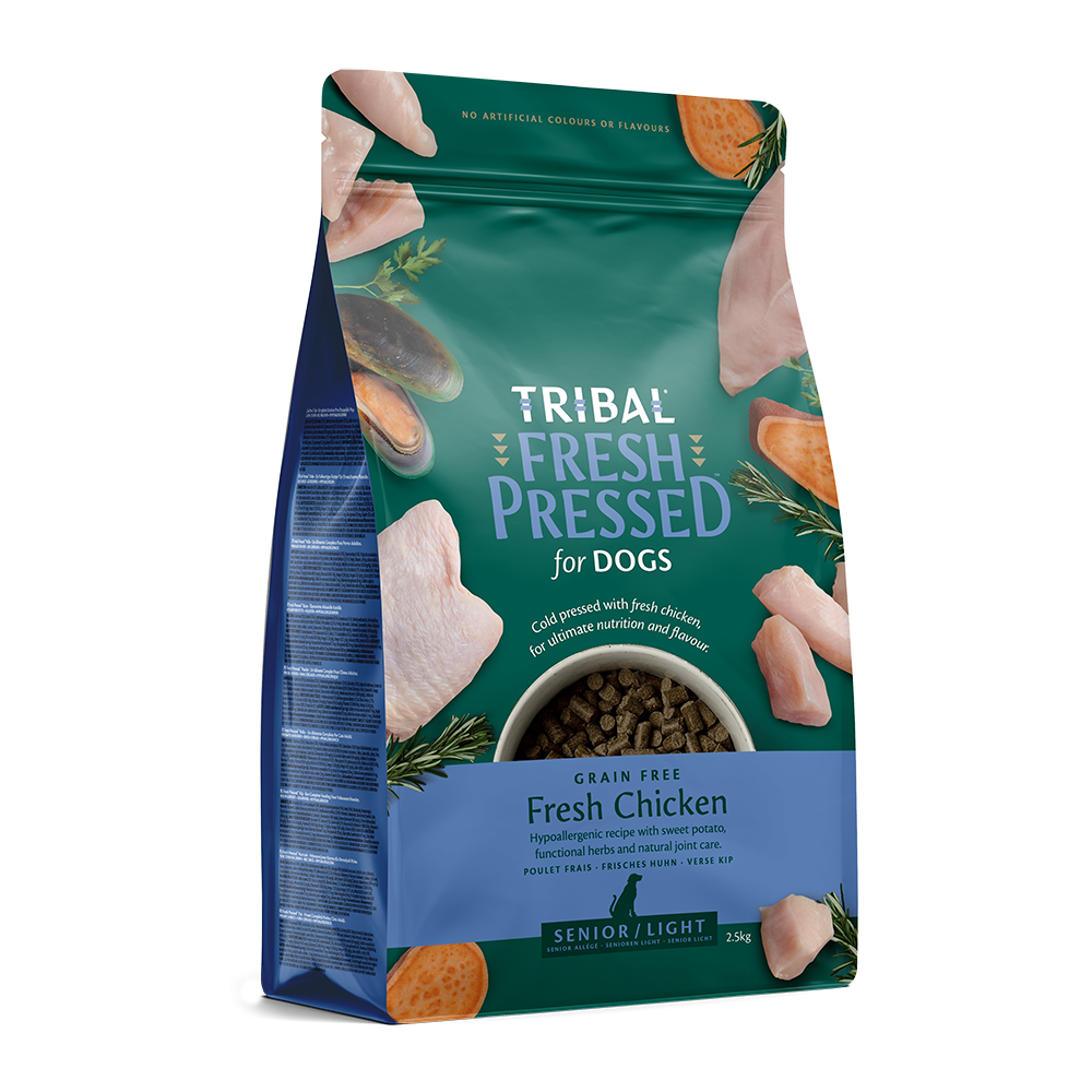Tribal Dog Food: Senior/ Light Cold Pressed Fresh Chicken