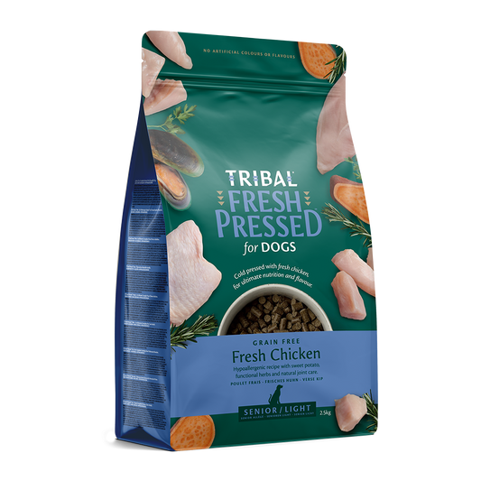 Tribal Dog Food: Senior/ Light Cold Pressed Fresh Chicken