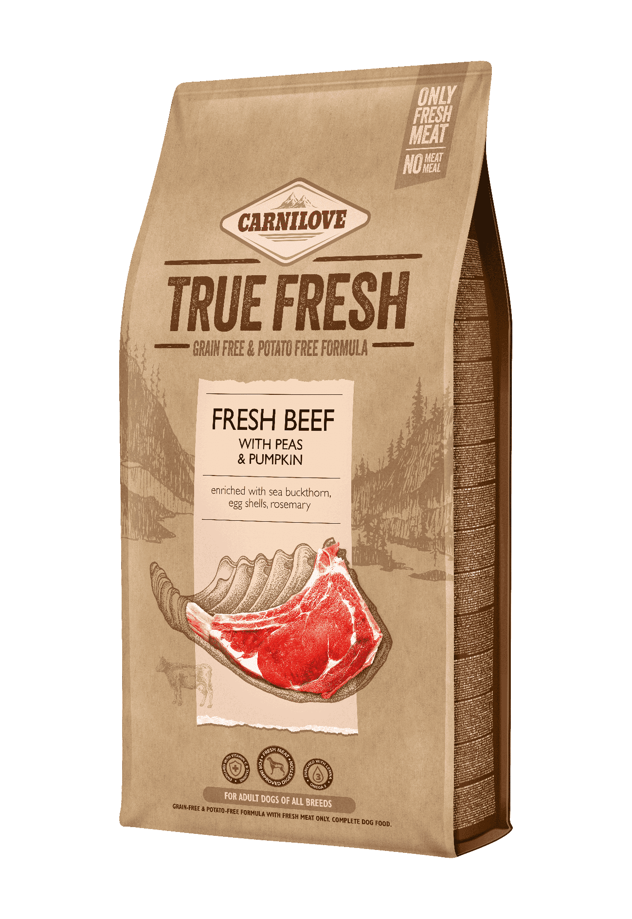 Carnilove Dog Food: True Fresh Adult Beef 11.4kg