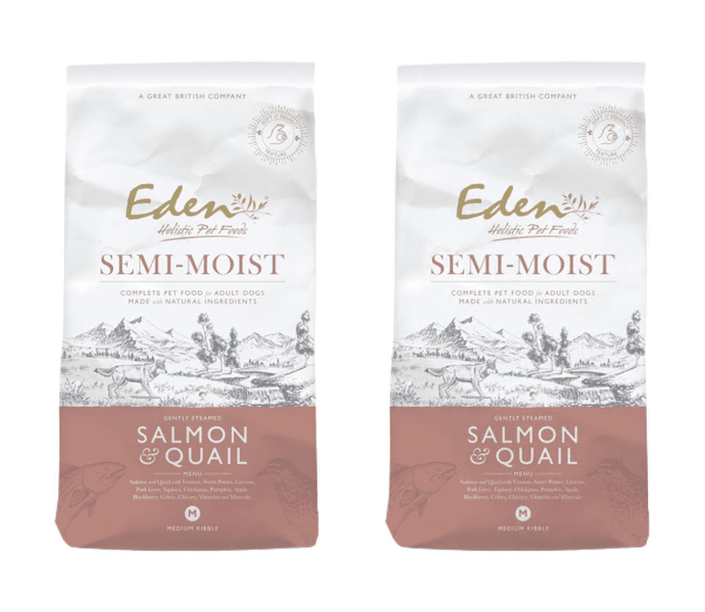 Eden Semi Moist Dog Food: Salmon & Quail