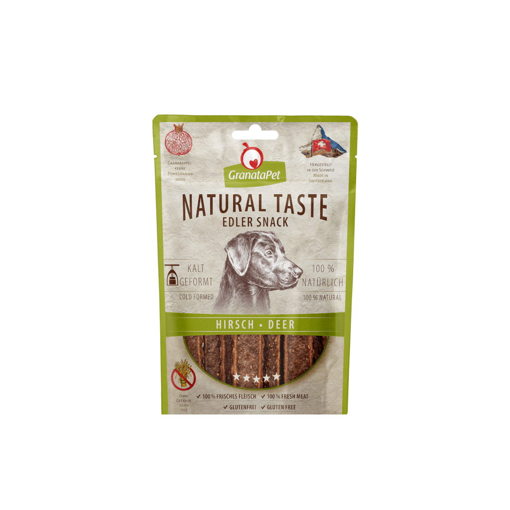 Granatapet Dog Treats: Natural Taste Elder Snack Deer 90g