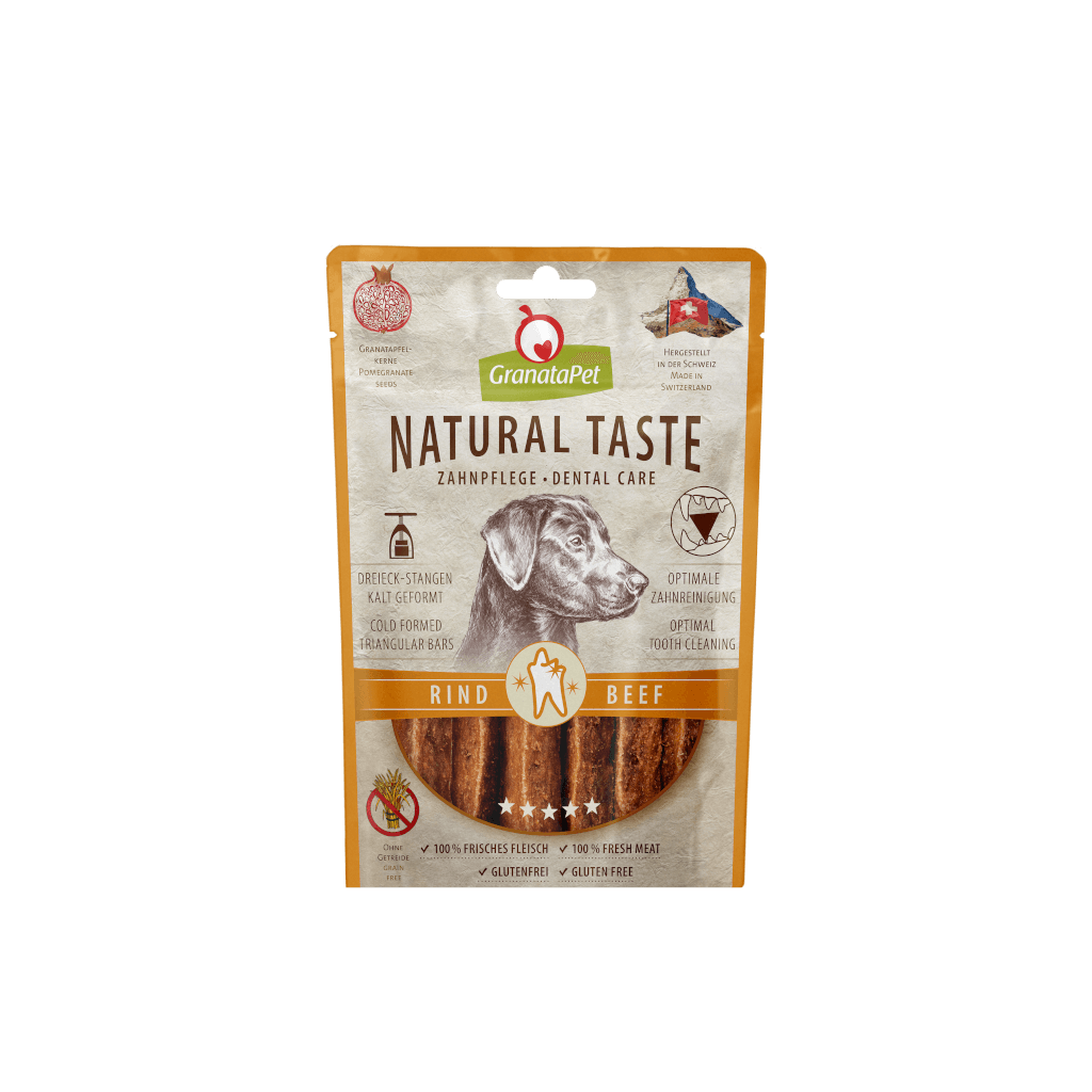 Granatapet Dog Treats: Natural Taste Elder Snack Dental Care Beef 90g