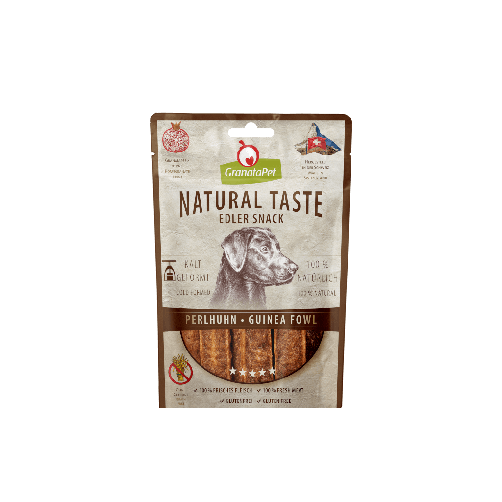 Granatapet Dog Treats: Natural Taste Elder Snack Guinea Fowl 90g
