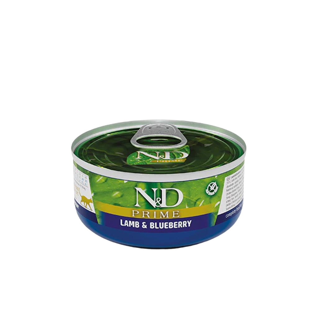 Natural & Delicious Wet Cat Food: Prime Adult Lamb & Blueberry 70g