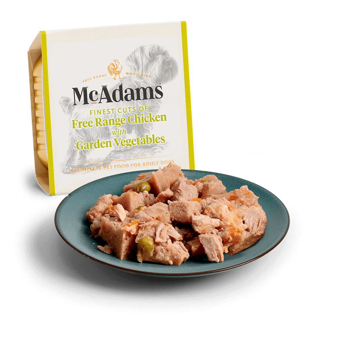 McAdams Wet Dog Food: Free Range Chicken with Vegetables 150g