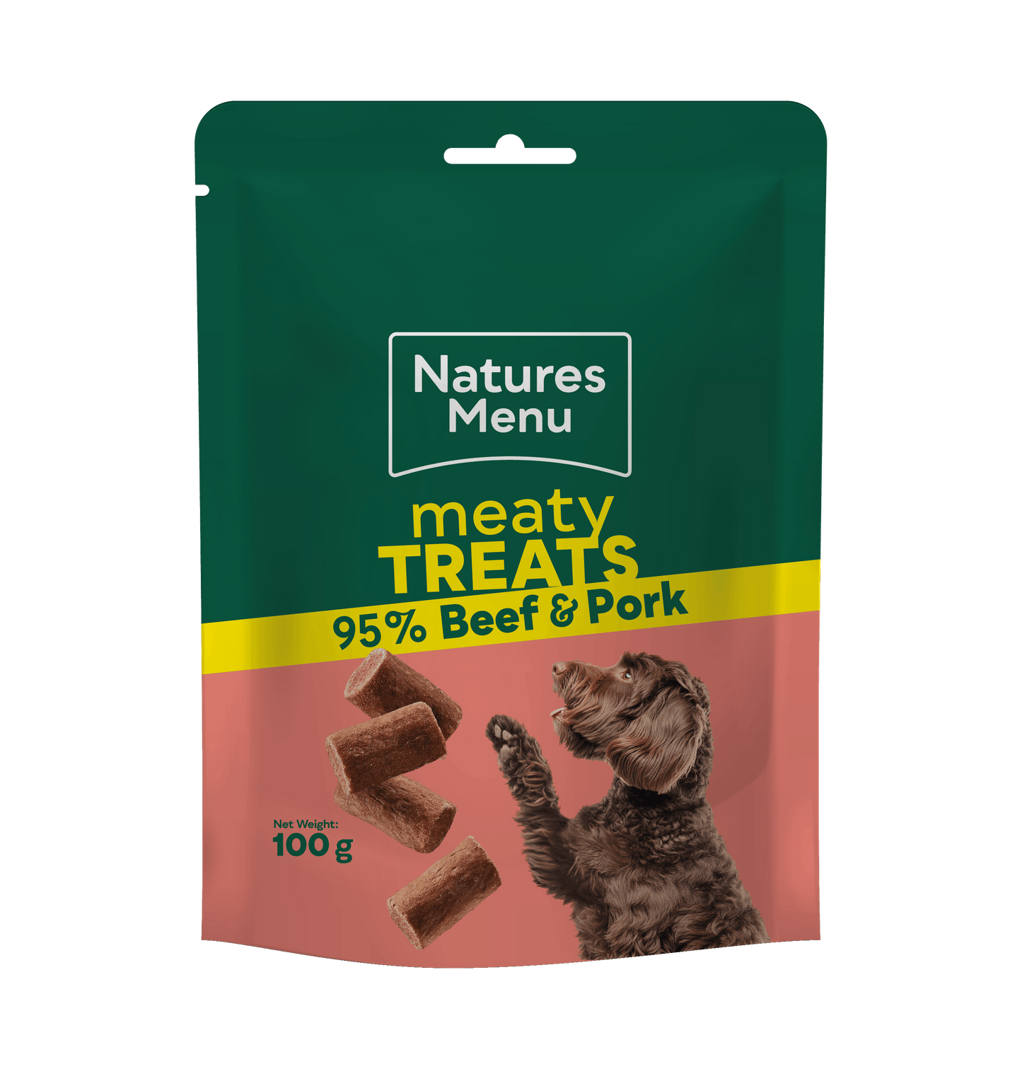 Natures Menu Meaty Dog Treats Beef & Pork