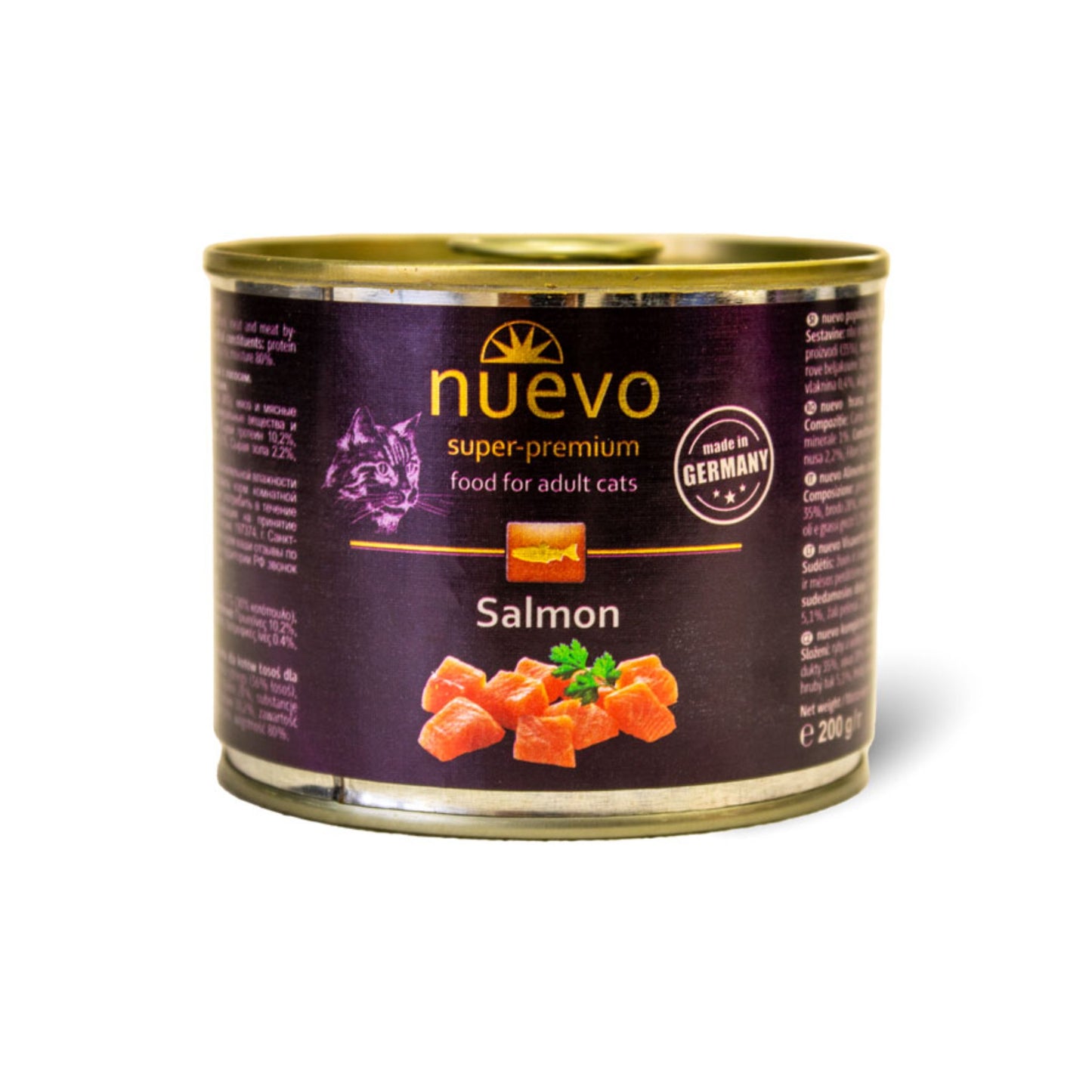 Nuevo Wet Cat Food: Adult Salmon 200g