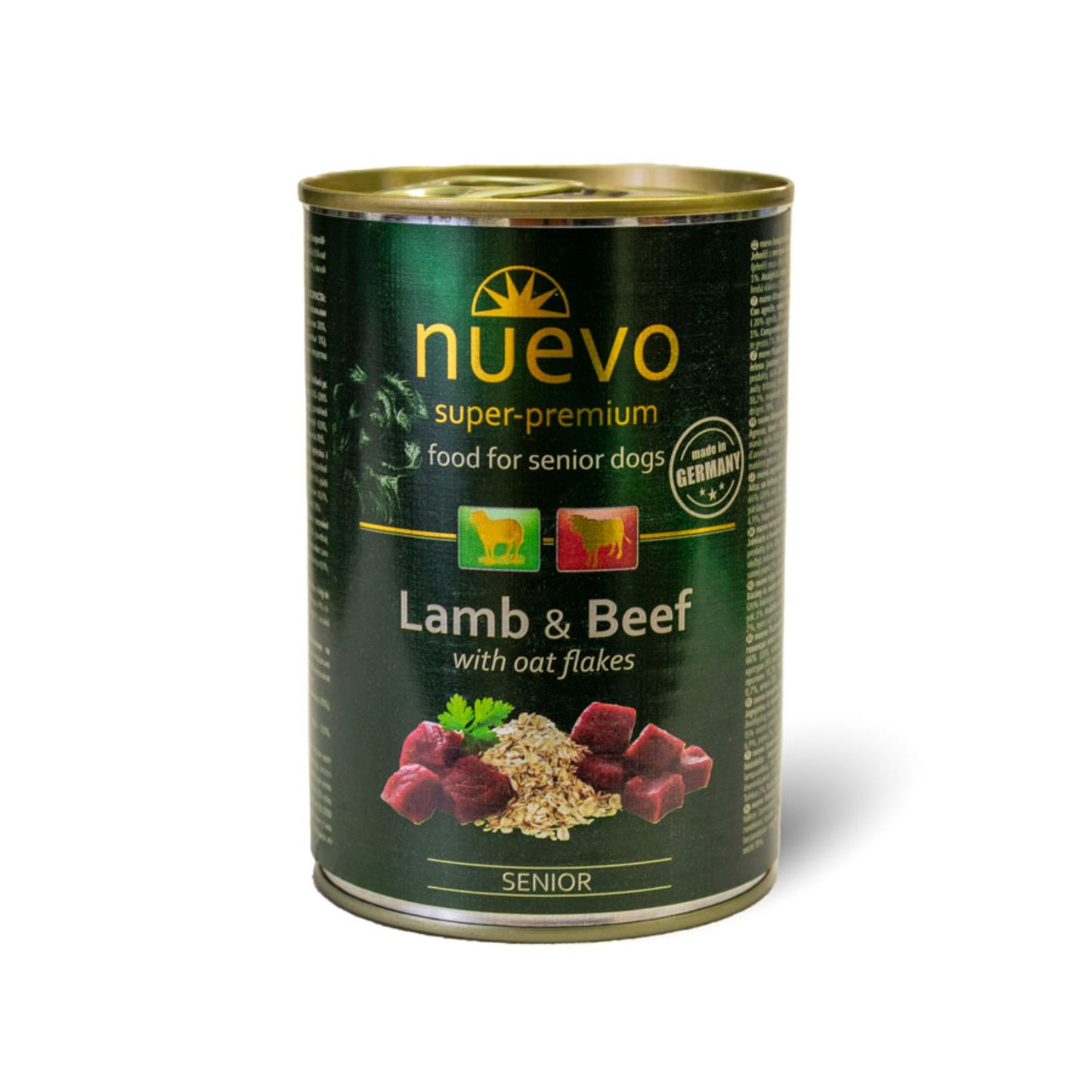 Nuevo Wet Dog Food: Senior Lamb & Beef with Oat Flakes 400g