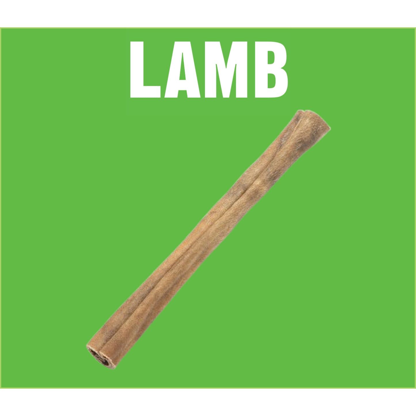 Natural Dog Treats Lamb Skin Roll 30cm
