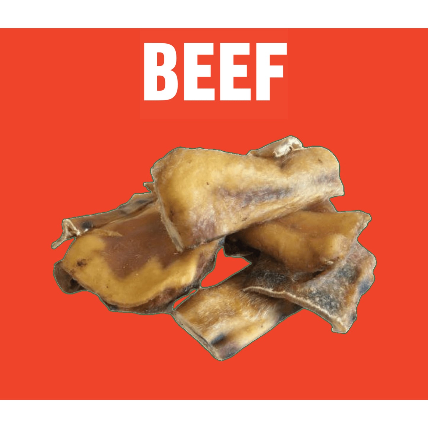 Natural Dog Treats Beef Skin 1kg