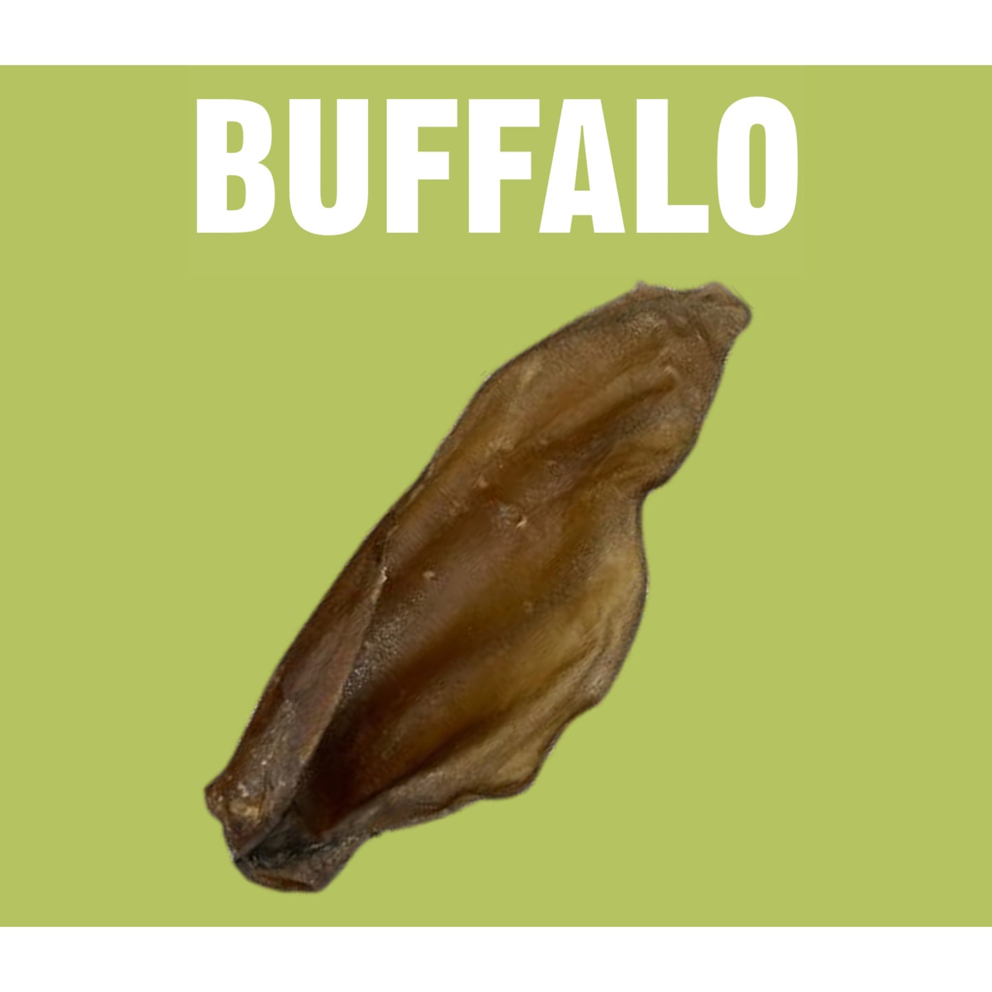 Natural Dog Treats Buffalo Ear with No Hair