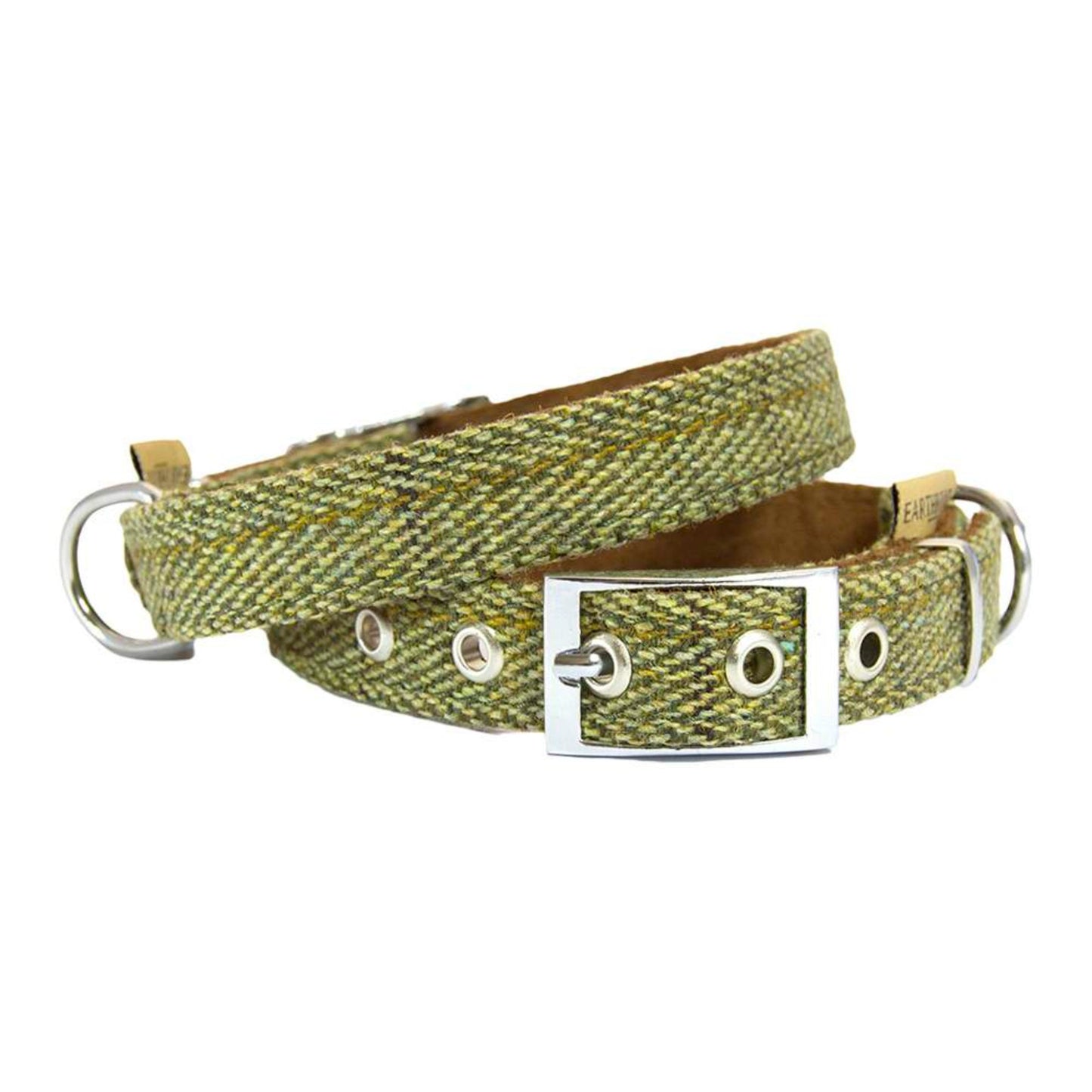 Earthbound Tweed Collar Green Extra Large (50cm - 60cm)