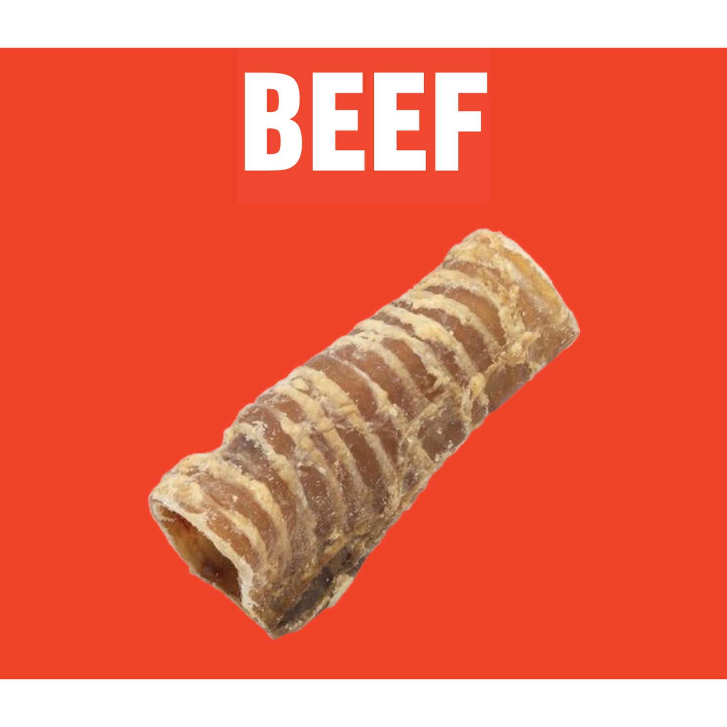 Natural Dog Treats Beef Trachea 12cm 1kg