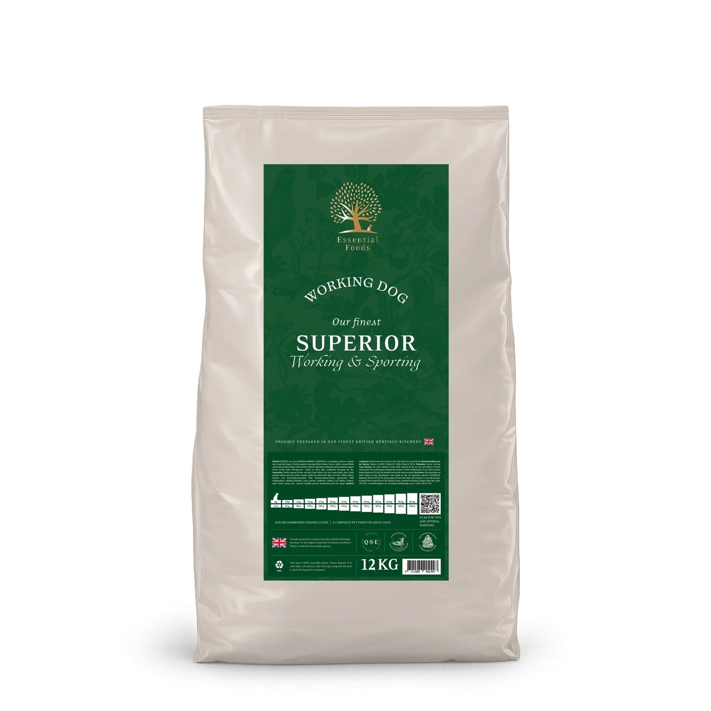 Essential Dog Food: Working Adult Superior Living (Duck, Chicken & Salmon)