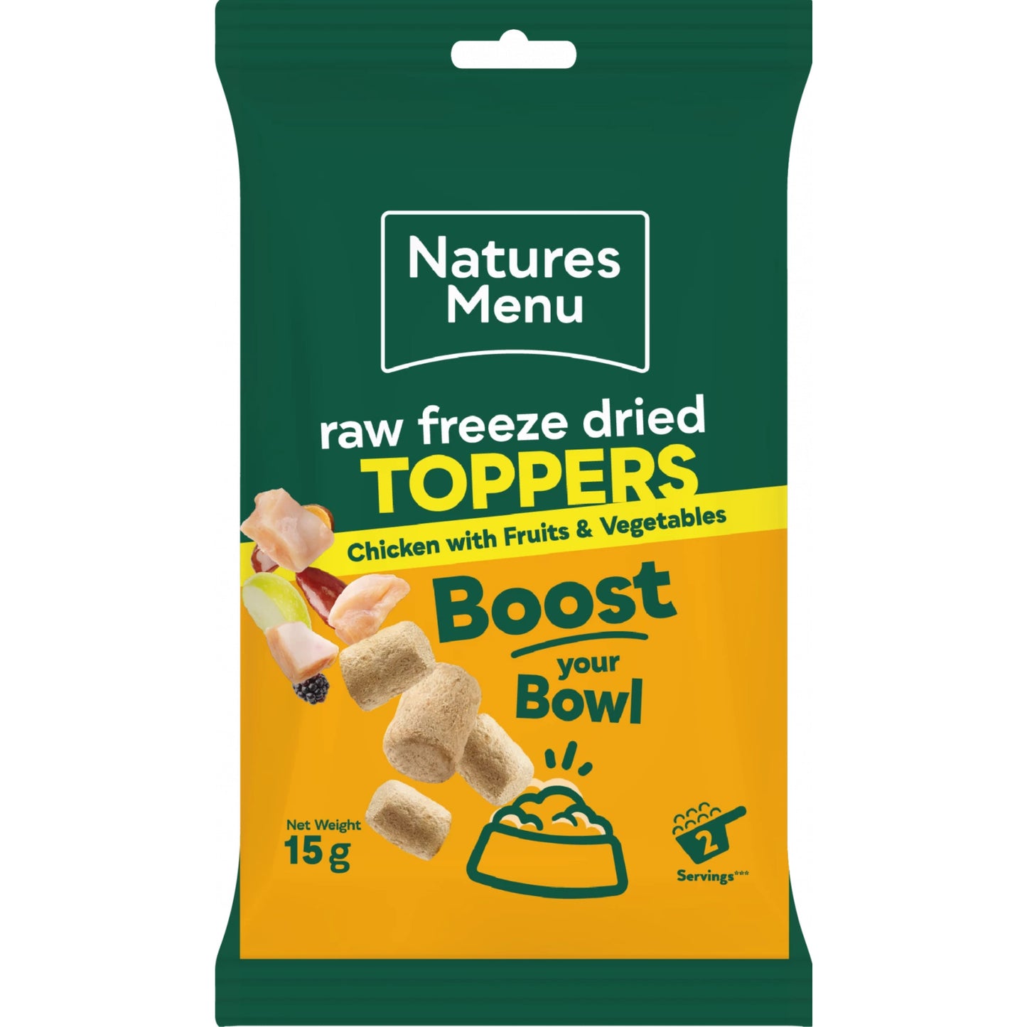 Natures Menu Raw Freeze Dried Toppers Chicken 15g