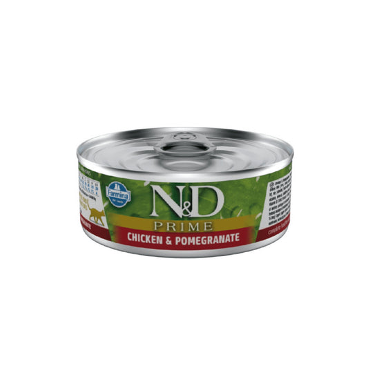 Natural & Delicious Wet Cat Food: Prime Adult Chicken & Pomegranate 70g