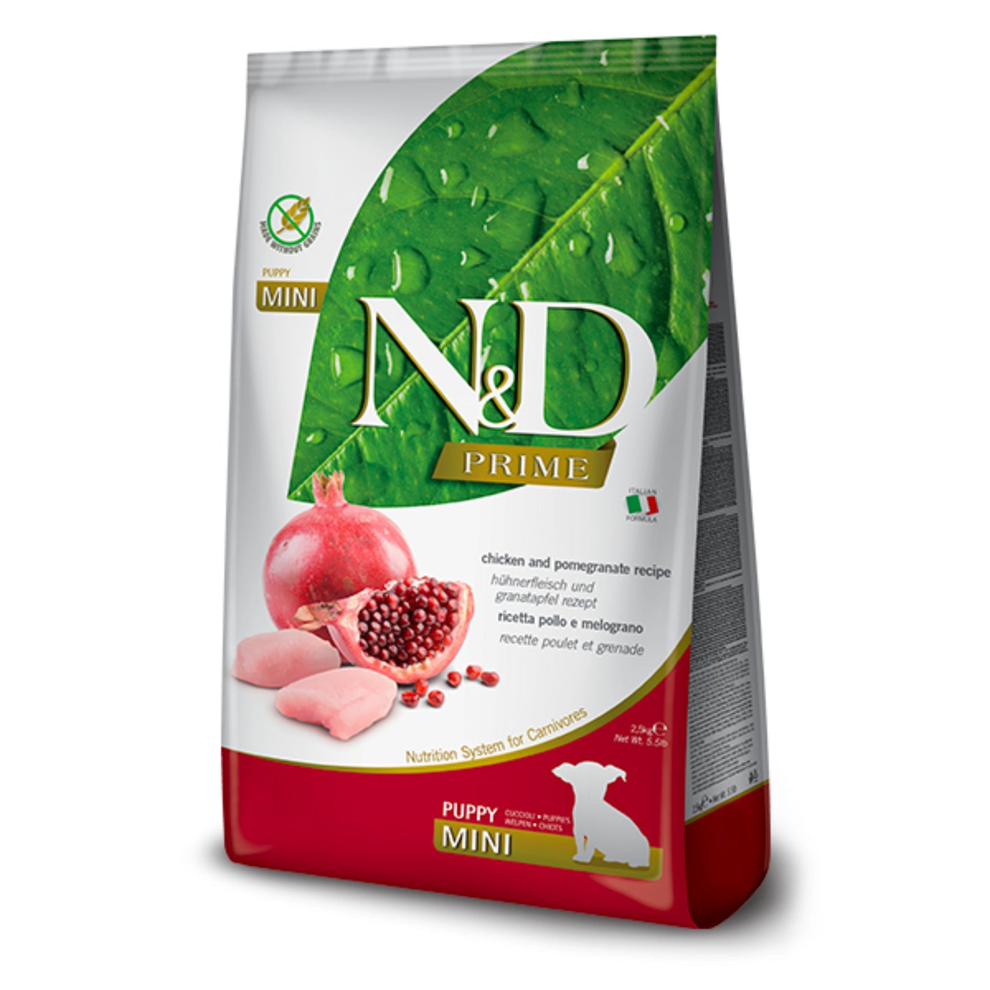 Natural & Delicious Dog Food: Prime Puppy Mini Chicken & Pomegranate 2.5kg