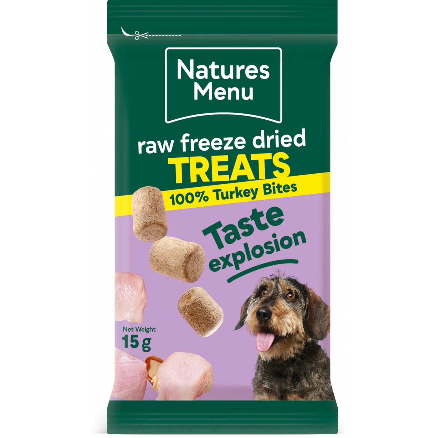 Natures Menu Raw Freeze Dried Dog Treats Turkey 15g