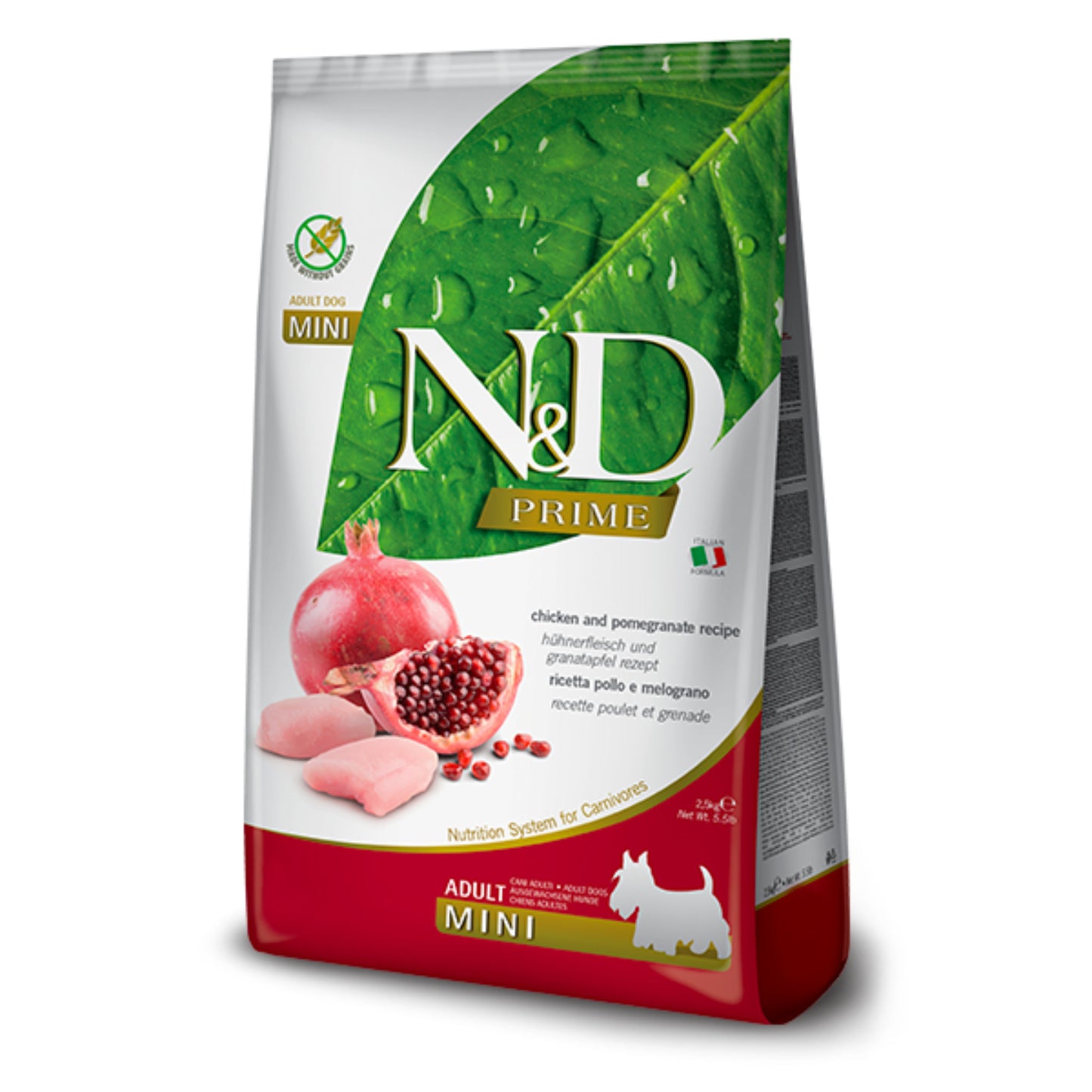 Natural & Delicious Dog Food: Prime Adult Mini Chicken & Pomegranate 2.5kg
