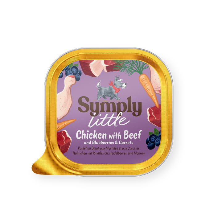 Symply Wet Dog Food: Little Chicken with Beef 100g