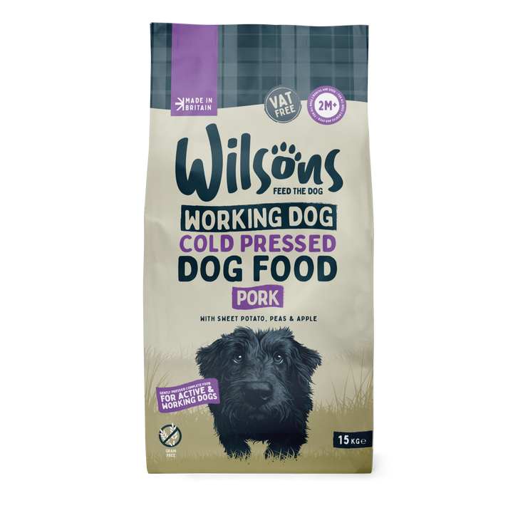 Wilsons Working Dog Food: Cold Pressed Pork 15kg