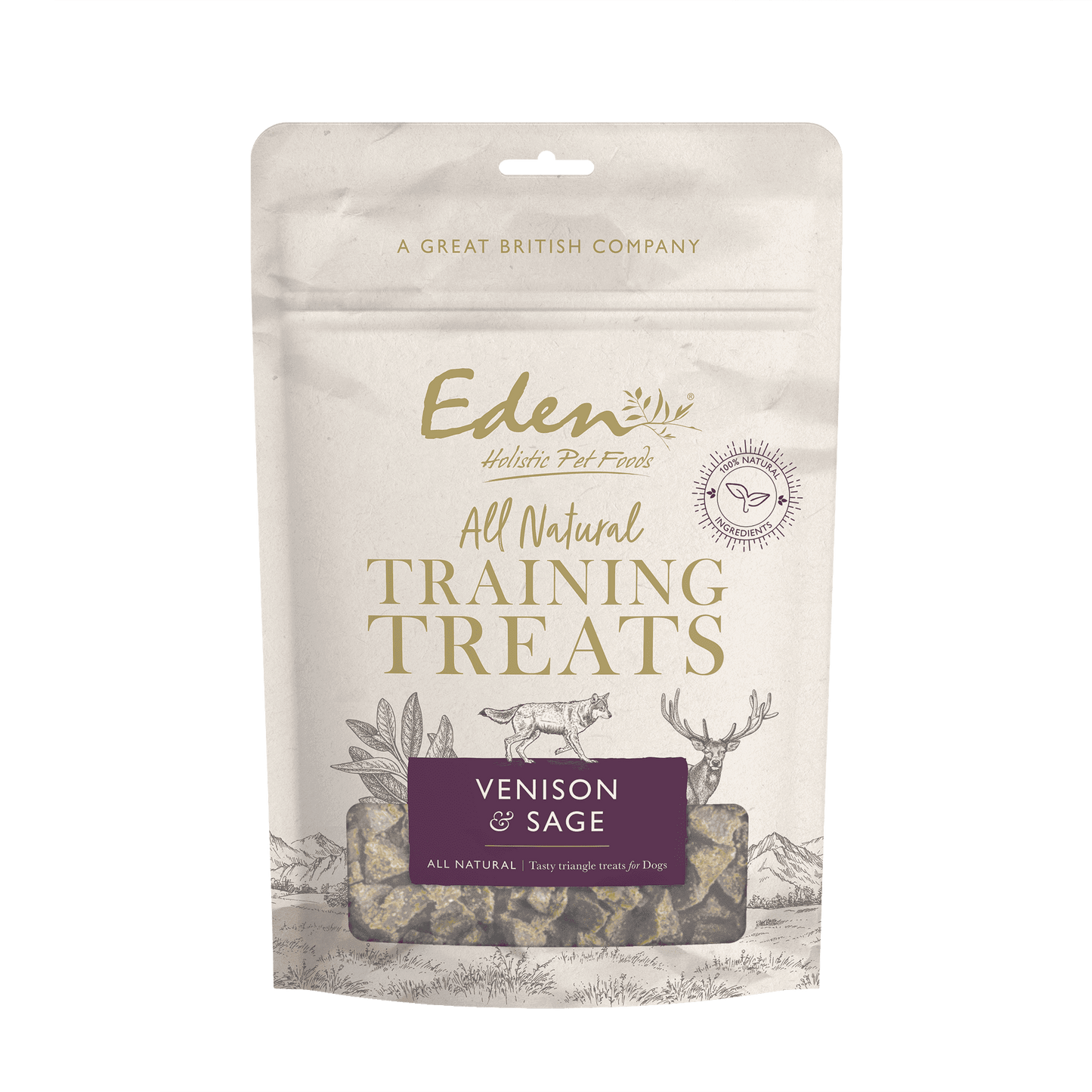 Eden Dog Treats: Training Treats Venison & Sage 80g