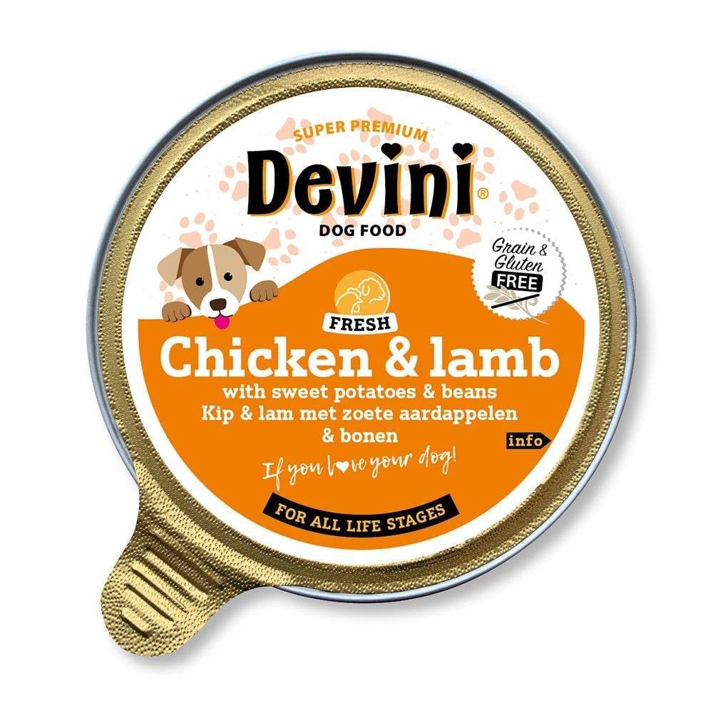 Devini Wet Dog Food: Chicken & Lamb