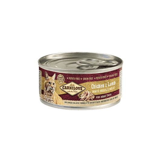 Carnilove Wet Cat Food: Tins Adult Chicken & Lamb 100g