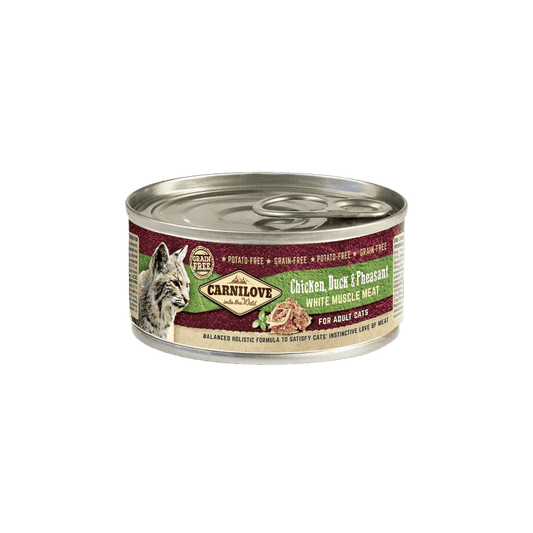 Carnilove Wet Cat Food: Tins Adult Chicken, Duck & Pheasant 100g