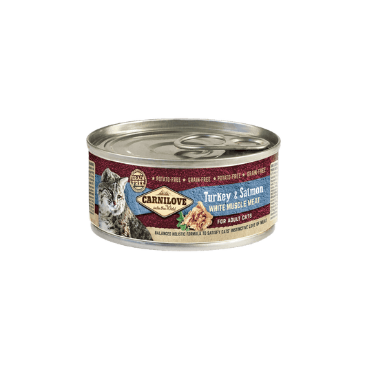 Carnilove Wet Cat Food: Tins Adult Turkey & Salmon 100g