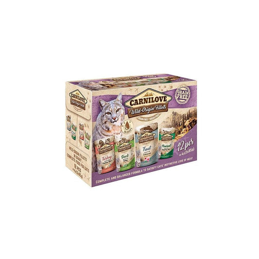 Carnilove Wet Cat Food: Pouch Adult MultiPack 12x85g