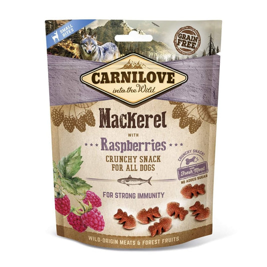 Carnilove Dog Treats: Crunchy Mackerel with Raspberries 200g