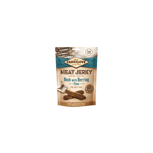 Carnilove Dog Treats: Meat Jerky Duck with Herring 100g