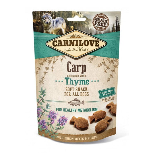 Carnilove Dog Treats: Soft Carp with Thyme 200g