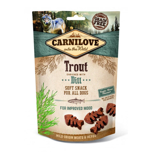 Carnilove Dog Treats: Soft Trout with Dill 200g