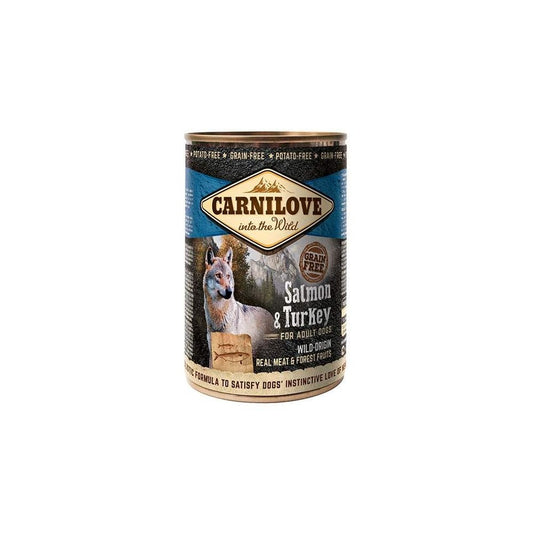 Carnilove Wet Dog Food: Tins Adult Salmon & Turkey 6x400g