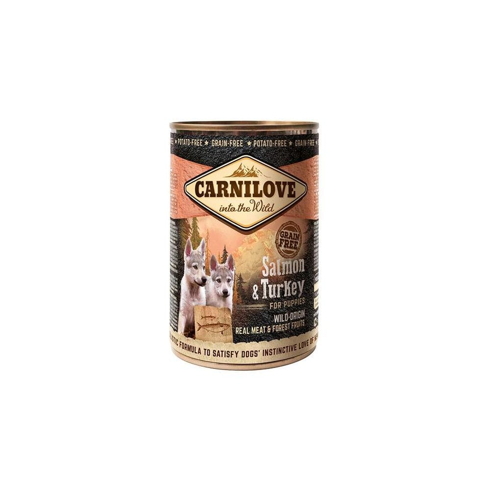 Carnilove Wet Dog Food: Tins Puppy Salmon & Turkey 6x400g