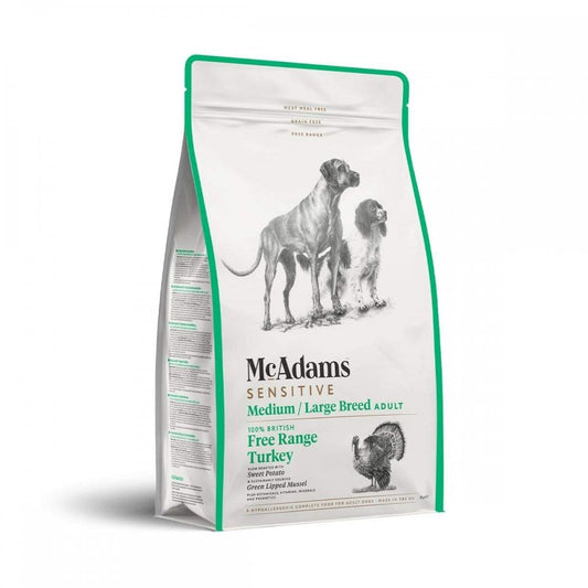 McAdams Dog Food: Adult Medium/ Large Breed Free-Range Turkey