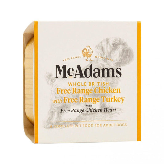 McAdams Wet Dog Food: Free Range Chicken & Turkey with Heart 150g
