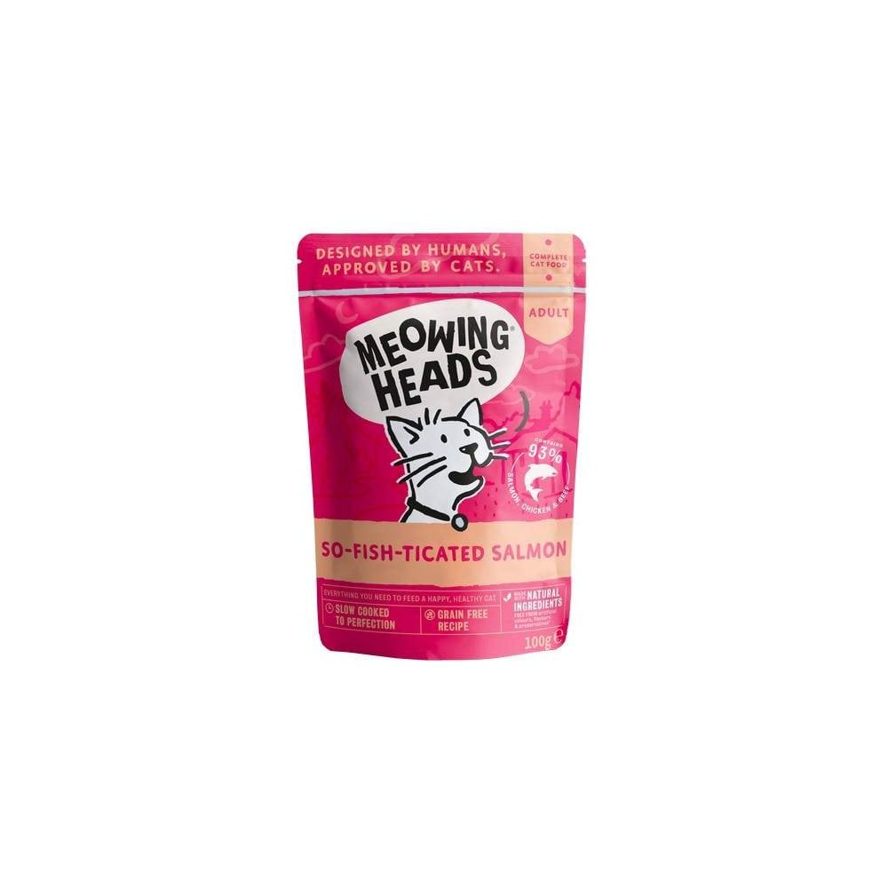 Meowing Heads Wet Cat Food: So-Fish-Ticated 100g