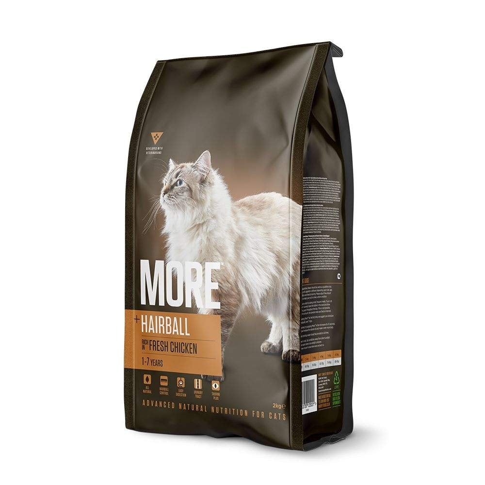 MORE Dry Cat Food: +Hairball Chicken 2kg
