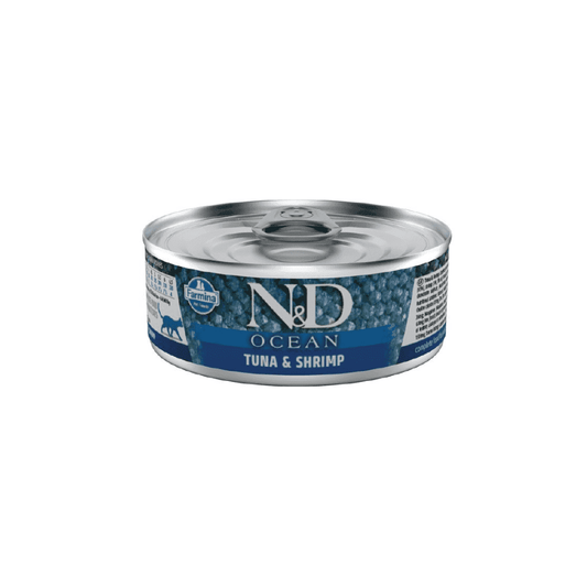 Natural & Delicious Wet Cat Food: Adult Ocean Tuna & Shrimp 70g