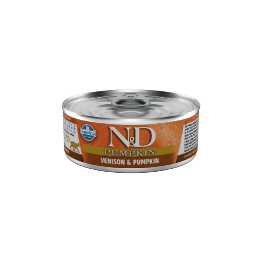 Natural & Delicious Wet Cat Food: Adult Venison & Pumpkin 70g