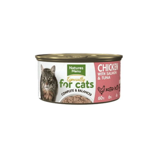 Natures Menu Wet Cat Food: Adult Chicken with Salmon & Tuna 85g